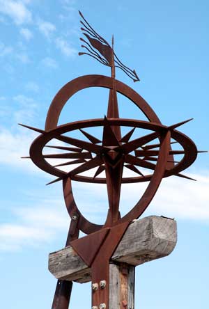 Compass Rose sculpture