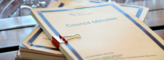 Council minutes document