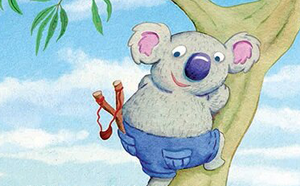 Cartoon koala bear