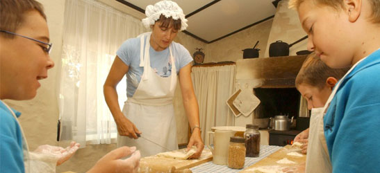 Children baking