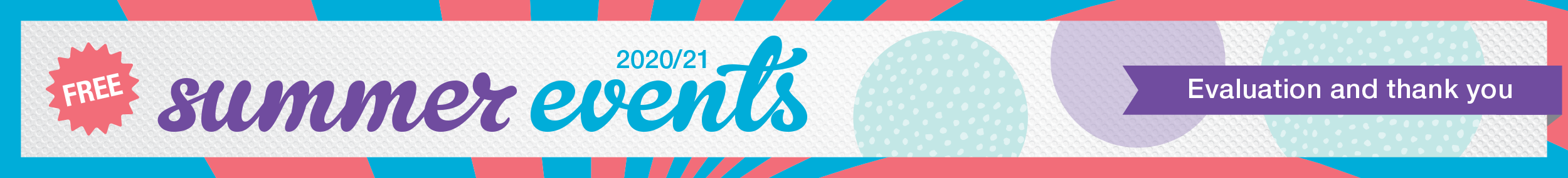 Banner for events season