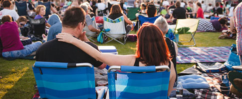 Crowd watching a concert