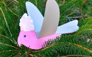 Craft paper galah bird