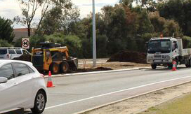 Mulching of central reservation