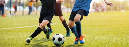 People playing soccer