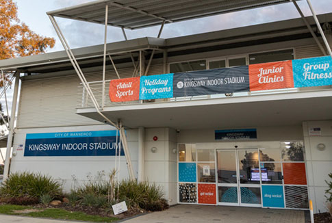 Entrance to Kingsway Indoor Stadium