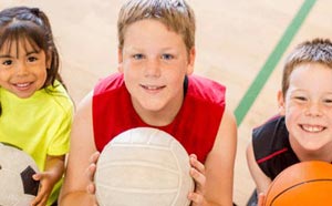 Children playing sport