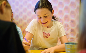 Child doing drawing