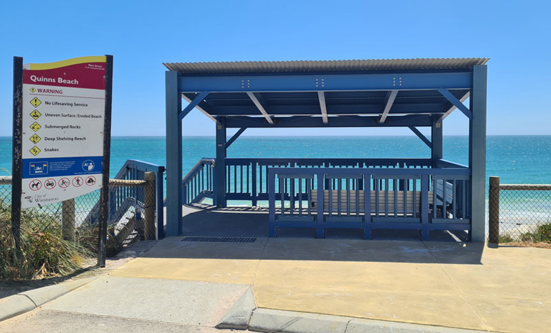 Mary Street Beach Access Way shelter