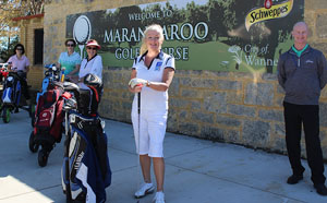 Mayor Roberts at Marangaroo Golf Course