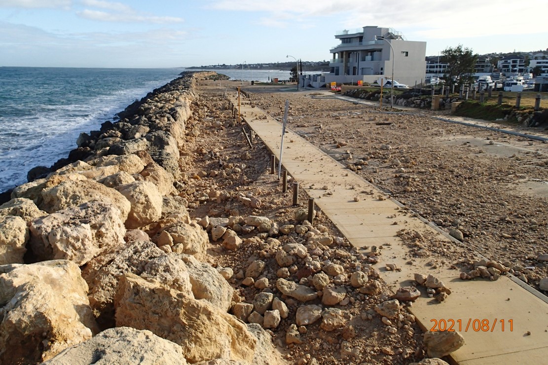 Mindarie Breakwater limestone