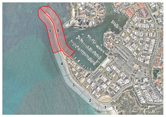 Aerial plan of Mindarie works