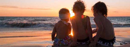 Children at beach