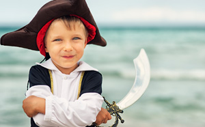 Child dressed as pirate