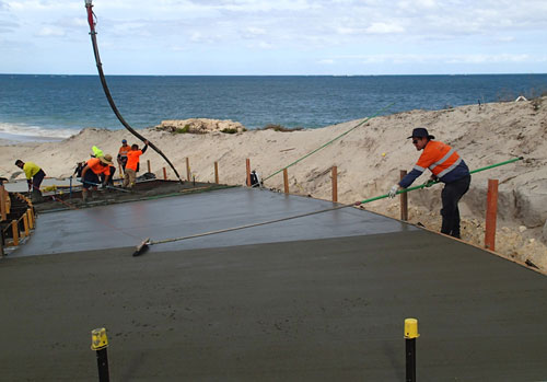 Construction on ramp