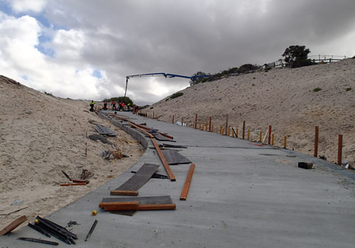 Construction on ramp