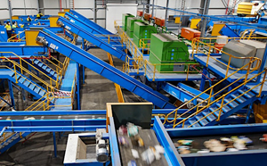View of a recycling facility 