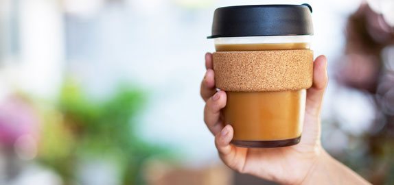 Reusable coffee cup