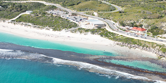 Aerial photo of Yanchep Lagoon