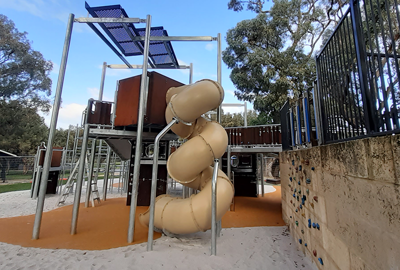 Image of the updated Rotary Park play space