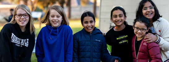 Children at a school holiday activity