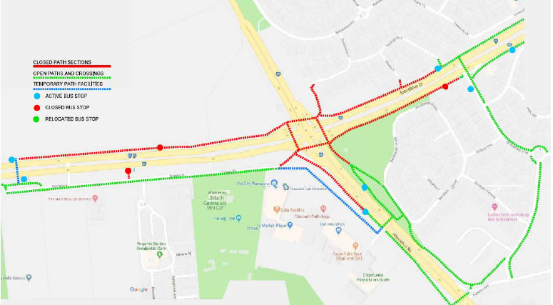 Wanneroo rd joondalup drive interesection map Nov2018