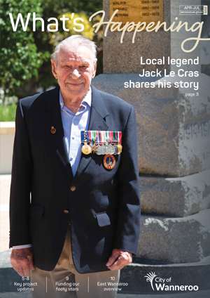 Image of Jack Le Cras with war medals