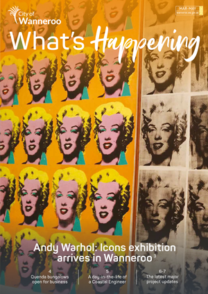 Cover of What's Happening featuring Andy Warhol artwork