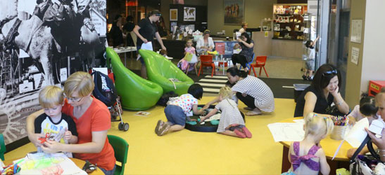 Group of children in Museum activities