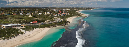 Yanchep Lagoon from the sky