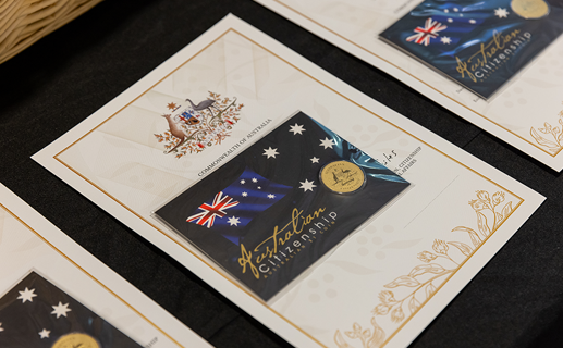 Image of Australian citizenship certificates
