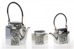 Wildflower Tea Set, Chris Fryters. Acquired 1995, Pewter/Copper