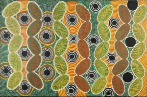 Baleni (The Snake), Marjorie Cox. Acquired 1993, Acrylic on Canvas.
