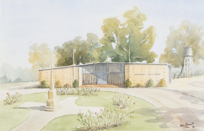Building 2, J. Powell. Acquired 1981, Watercolour