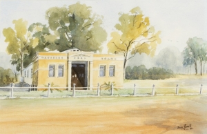 Building 1, J. Powell. Acquired 1981, Watercolour