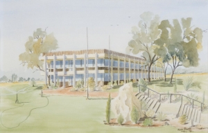 Building 3, J. Powell. Acquired 1981, Watercolour