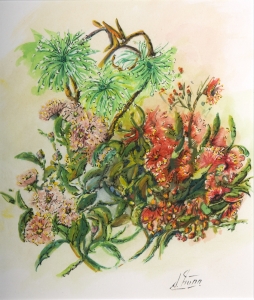 Eucalypts, S.M. Nunn. Acquired 1984, Watercolour