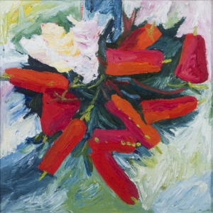 Callistemon Series No. 15, Philippa O’Brien. Acquired 1998, Oil on Board