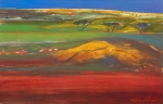 Ridges on Black Ranges, Russell Sheridan. Acquired 1994, Oil on Board