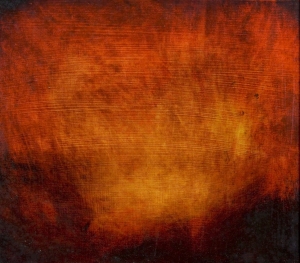 Fire II, Merrick Belyea. Acquired 2001, Oil on Board