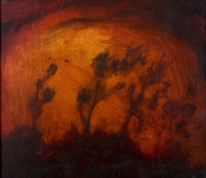 Fire III, Merrick Belyea. Acquired 2001, Oil on Board