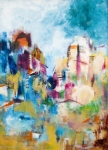 Cityscape, Eli Zagoria. Acquired 2004, Oil on Perspex