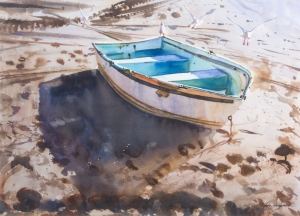 Sun Soaking, John Ainsworth. Acquired 2008, Watercolour