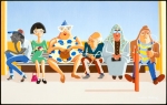 Aussie Bus Stop, John Stribling. Acquired 2013, Acrylic on Canvas