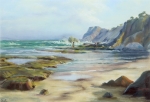 Beach Fishing, Pat Alexander. Acquired 2001, Pastels on Paper