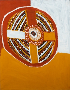 Kulama, Timothy Cook. Acquired 2015, Natural Ochre on Linen/Canvas 