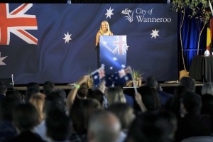Mayor Tracey Roberts, Australia Day Citizenship Ceremony, Wanneroo Showgrounds 2020
