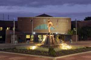 City of Wanneroo Civic Centre, Wanneroo, front of building night 1