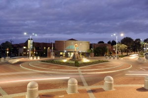 City of Wanneroo Civic Centre, Wanneroo, front of building night 2