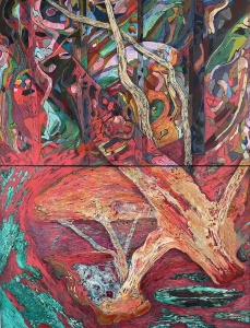 From Here to There, Beginnings and Growth, Genevieve Hartney, Acquired 2023, Acrylic on Canvas.